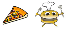 Hamburger vs Pizza