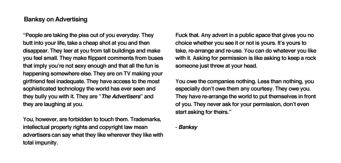 The Banksy Quote