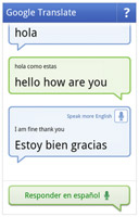 Translate Conversations courtesy of Google