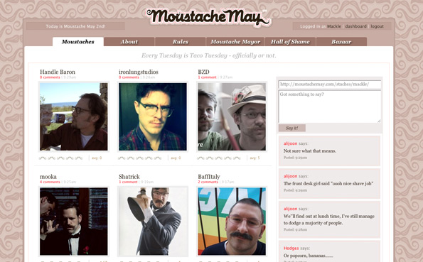 Moustache May 2011