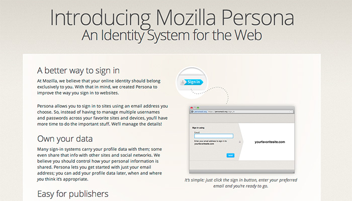 Mozilla Persona