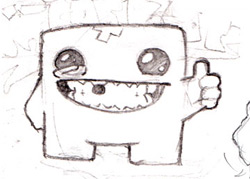 Super Meat Boy Sketch