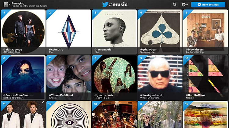 Twitter #Music